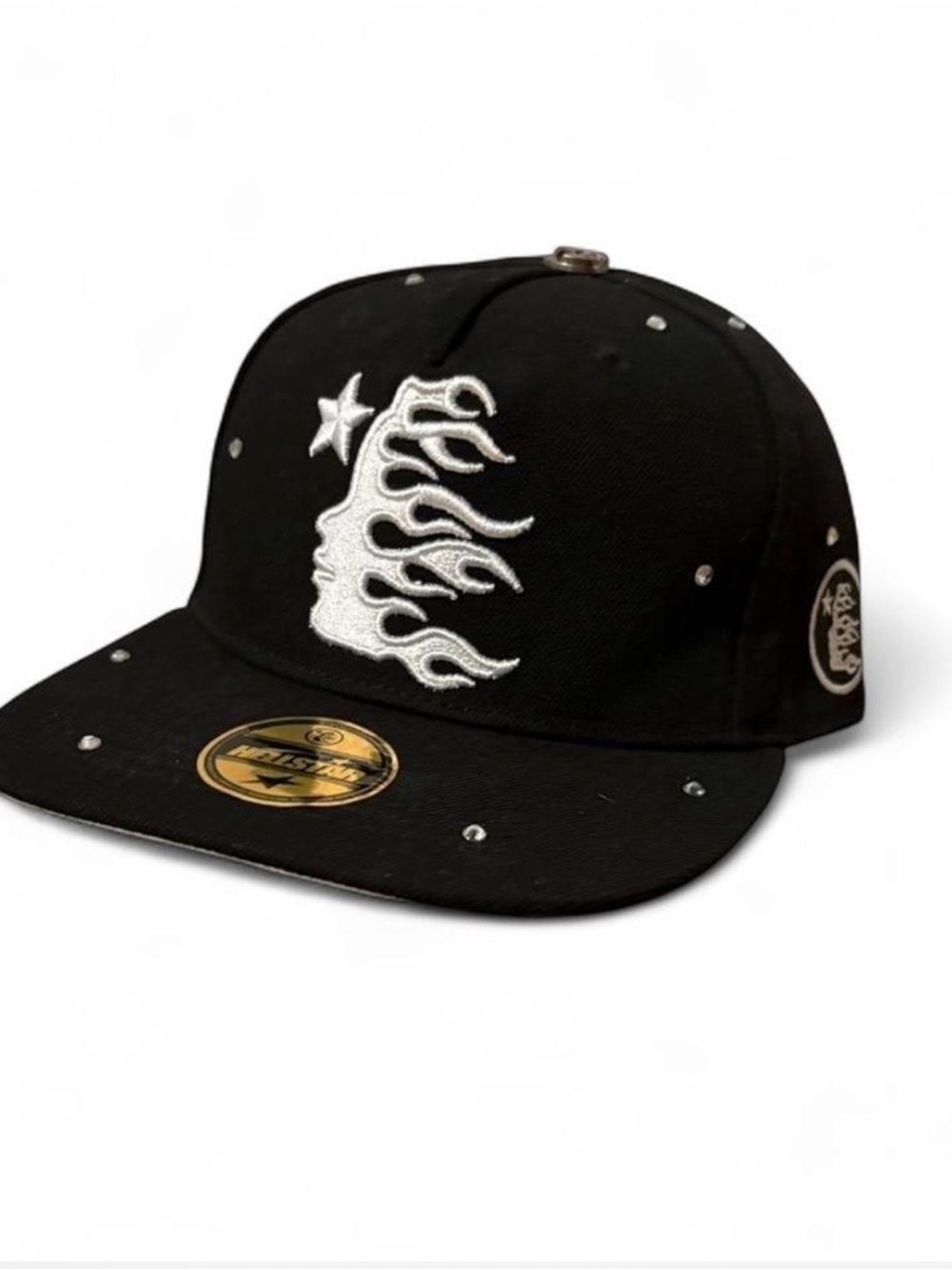 Black hellstar hat with rhinestones